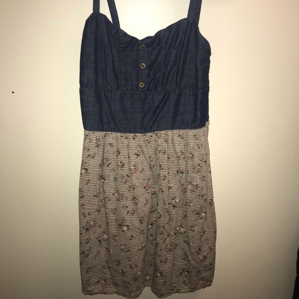 Jean and Floral Sundress
